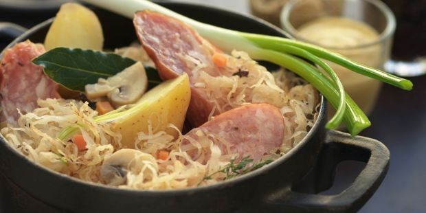 Cassolette de Choucroute & saucisse de Montbéliard