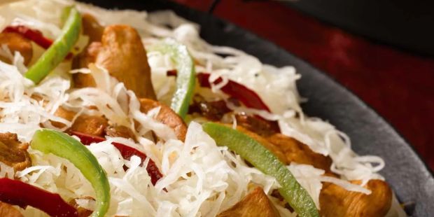 Sauté de volaille et Choucroute façon wok